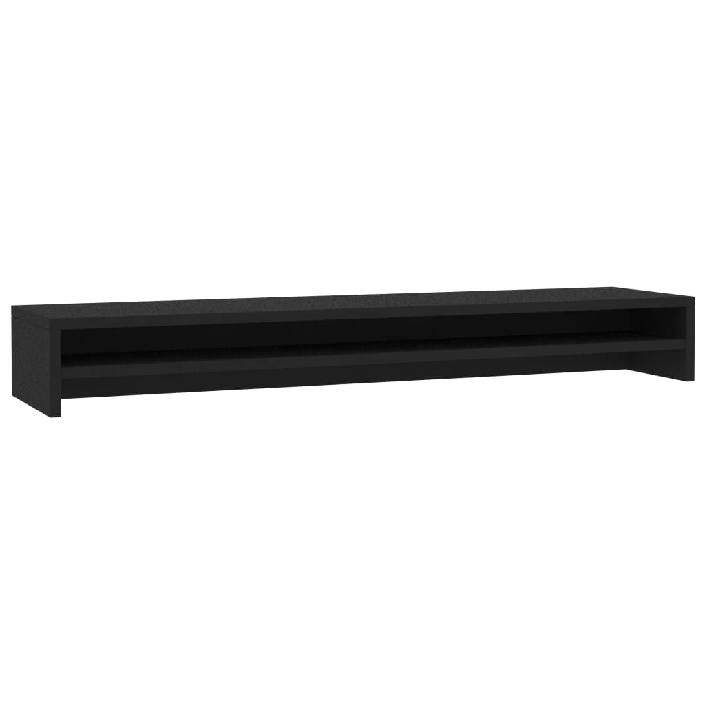 vidaXL Monitoriaus stovas, juodos spalvos, 100x24x13 cm, MDP
