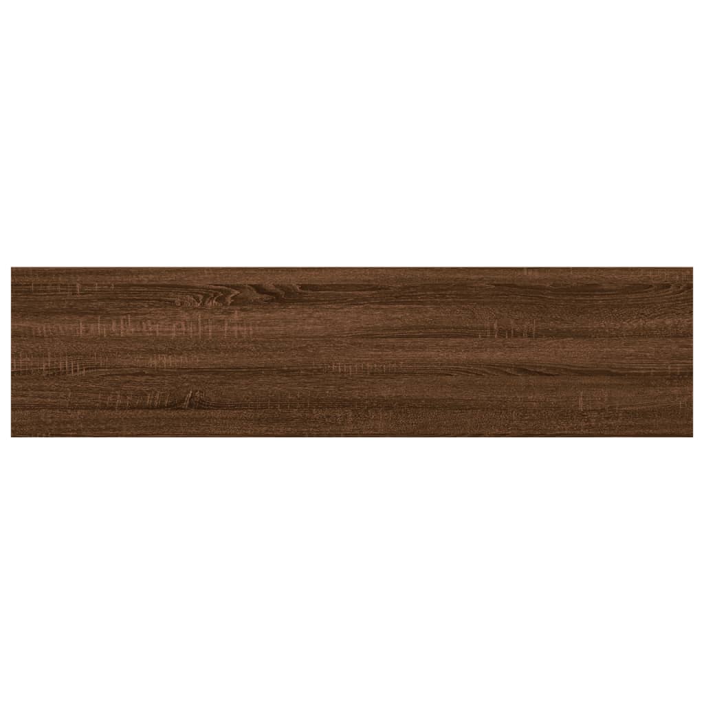 vidaXL Sieninės lentynos, 4vnt., rudos ąžuolo, 40x10x1,5cm, mediena