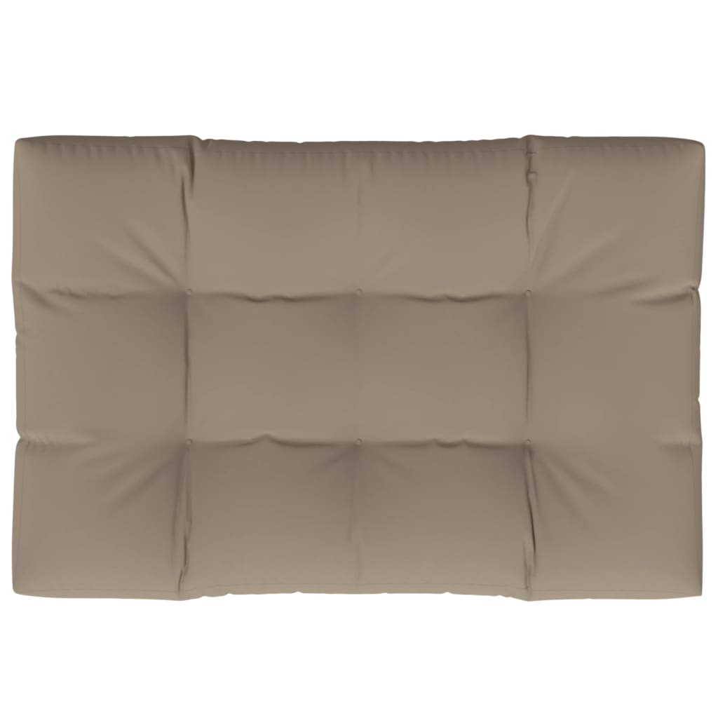 vidaXL Paletės pagalvėlė, taupe spalvos, 120x80x12cm, audinys
