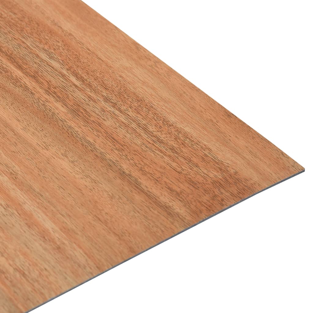 vidaXL Grindų plokštės, šviesi medienos, 5,11m², PVC, prilipdomos