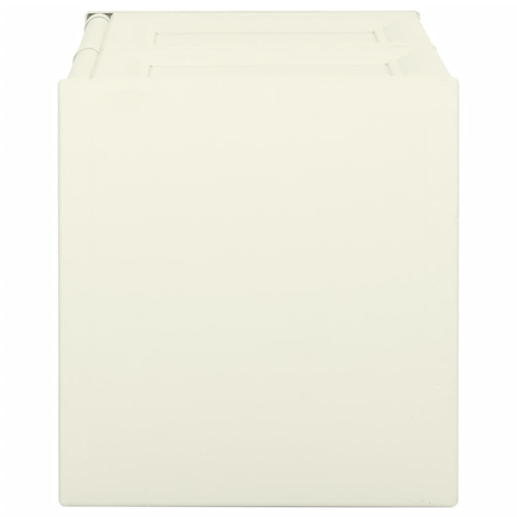 vidaXL Dėžė pagalvėlėms, vanilinės ledo spalvos, 86x40x42cm, 85l