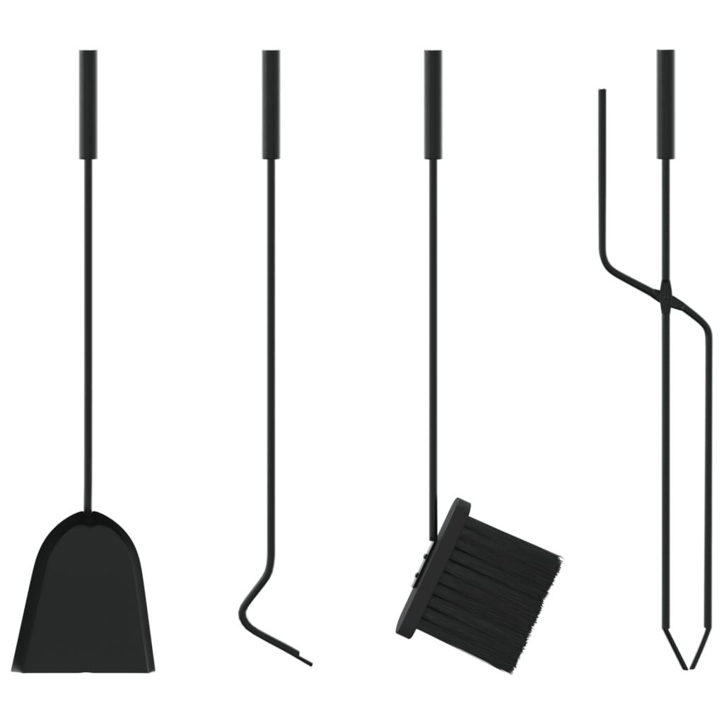 vidaXL Židinio įrankių komplektas, 5 dalių, 23x15x66cm, plienas