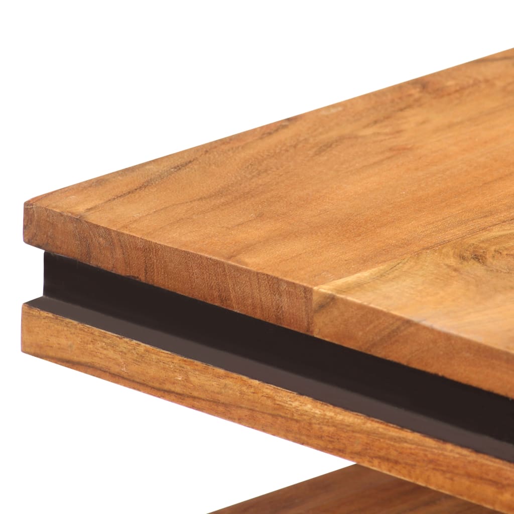 vidaXL Kavos staliukas, 100x45x33cm, akacijos medienos masyvas