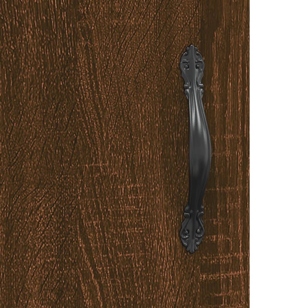 vidaXL Šoninė spintelė, ruda ąžuolo, 34,5x34x90cm, apdirbta mediena