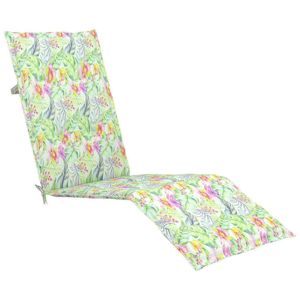 vidaXL Terasos kėdės pagalvėlė, (75+105)x50x3cm, su lapais