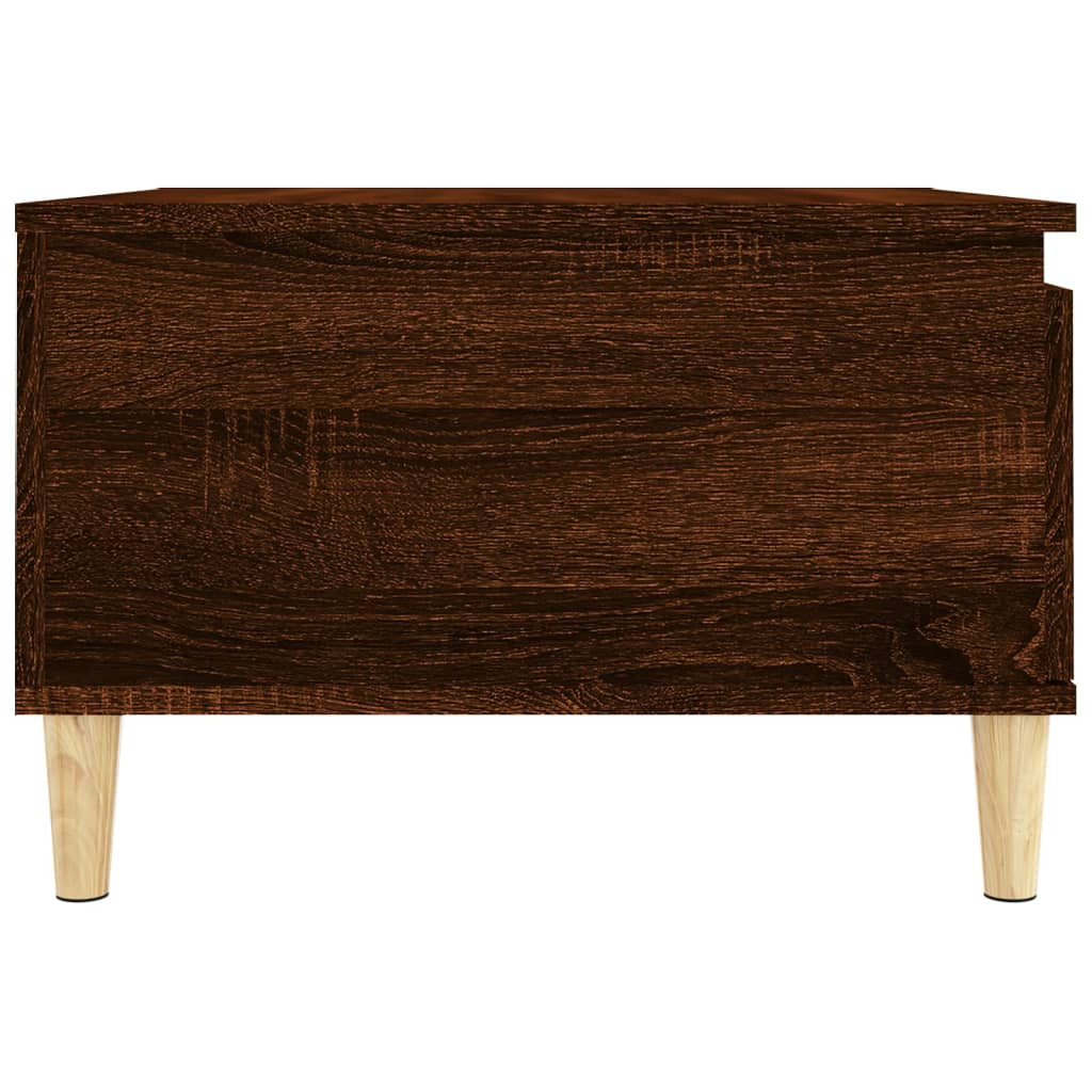 vidaXL Kavos staliukas, rudas ąžuolo, 55x55x36,5cm, apdirbta mediena