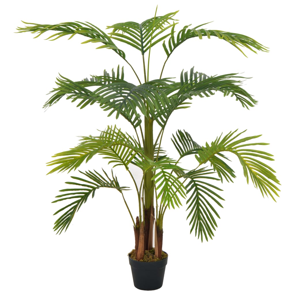 vidaXL Dirbtinė palmė su vazonu, žalios spalvos, 120cm