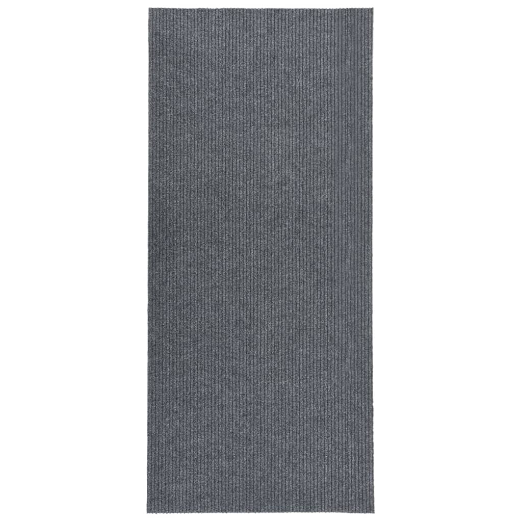 vidaXL Purvą sugeriantis kilimas-takelis, pilkos spalvos, 100x250cm