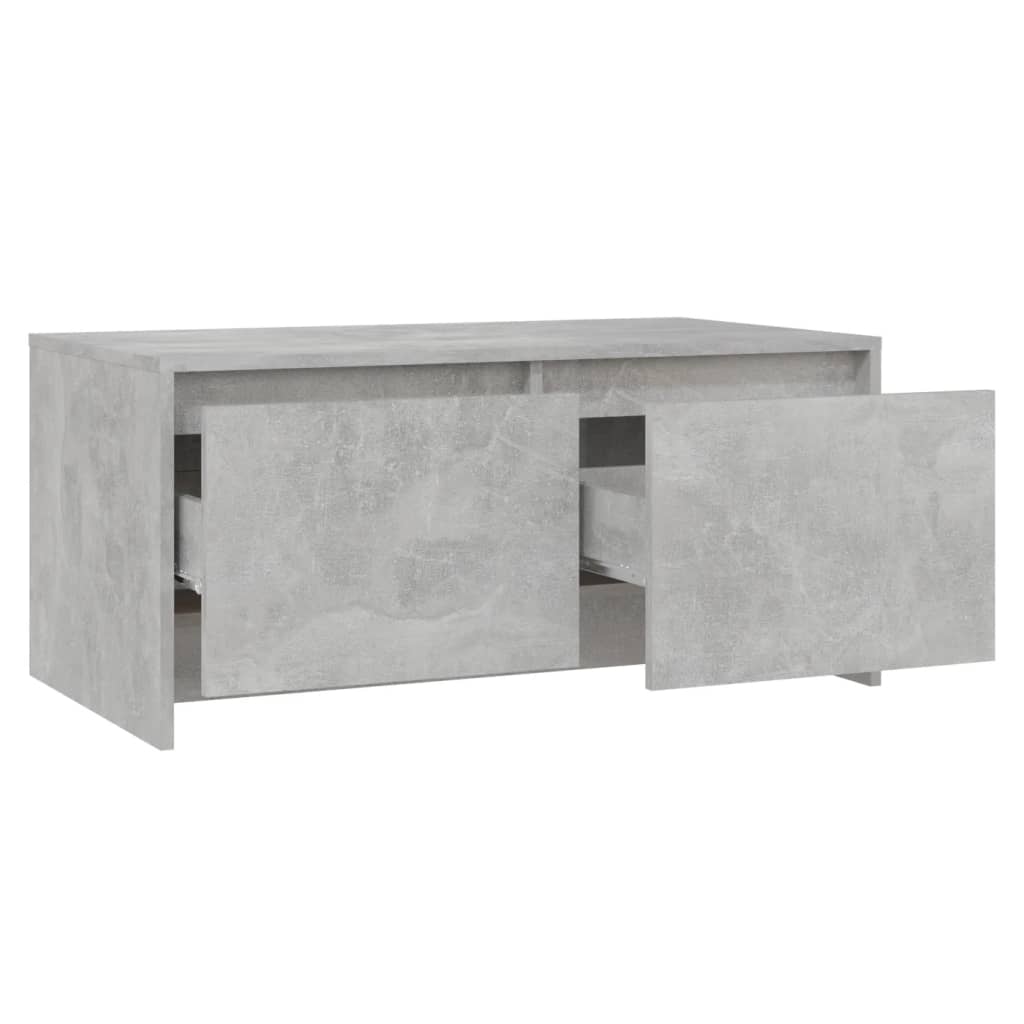vidaXL Kavos staliukas, betono pilkos spalvos, 90x50x41,5cm, MDP