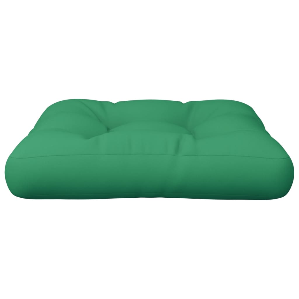 vidaXL Paletės pagalvėlė, žalios spalvos, 60x60x12cm, audinys