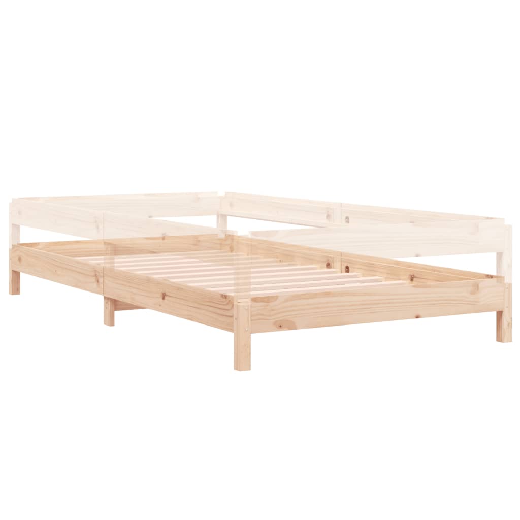 vidaXL Sudedama lova, 80x200cm, pušies medienos masyvas