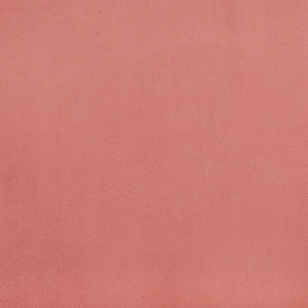 vidaXL Sienų plokštės, 12vnt., rožinės, 60x15cm, aksomas, 1,08m²