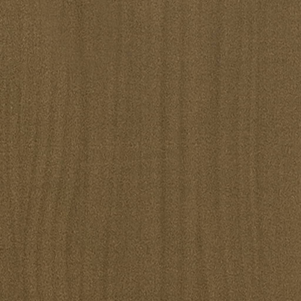 vidaXL Lovos rėmas, medaus rudos spalvos, 120x200cm, pušies masyvas