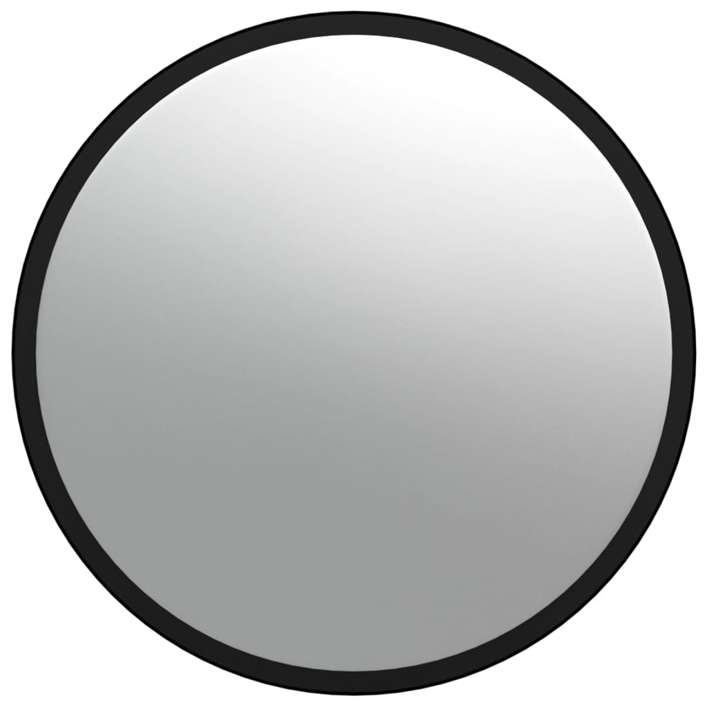 vidaXL Sferinis kelio/patalpų veidrodis, juodas, 40cm, akrilas