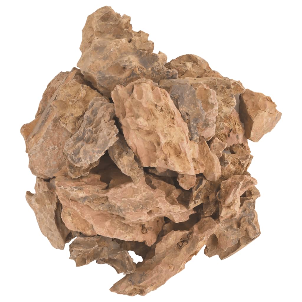 vidaXL Drakono akmenys, rudos spalvos, 10kg, 1–10cm