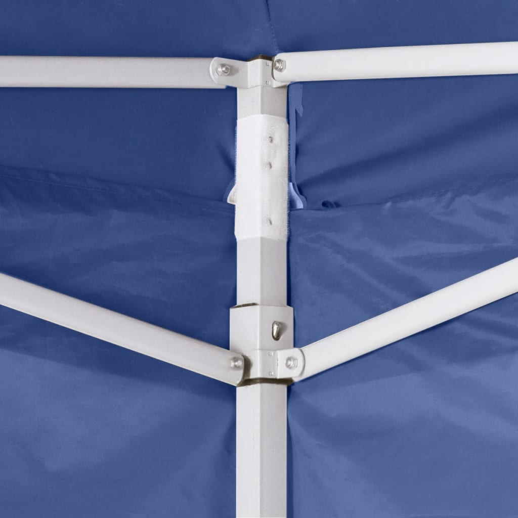 vidaXL Išskleidžiama palapinė su 2 sienomis, mėlyna, 3x3 m