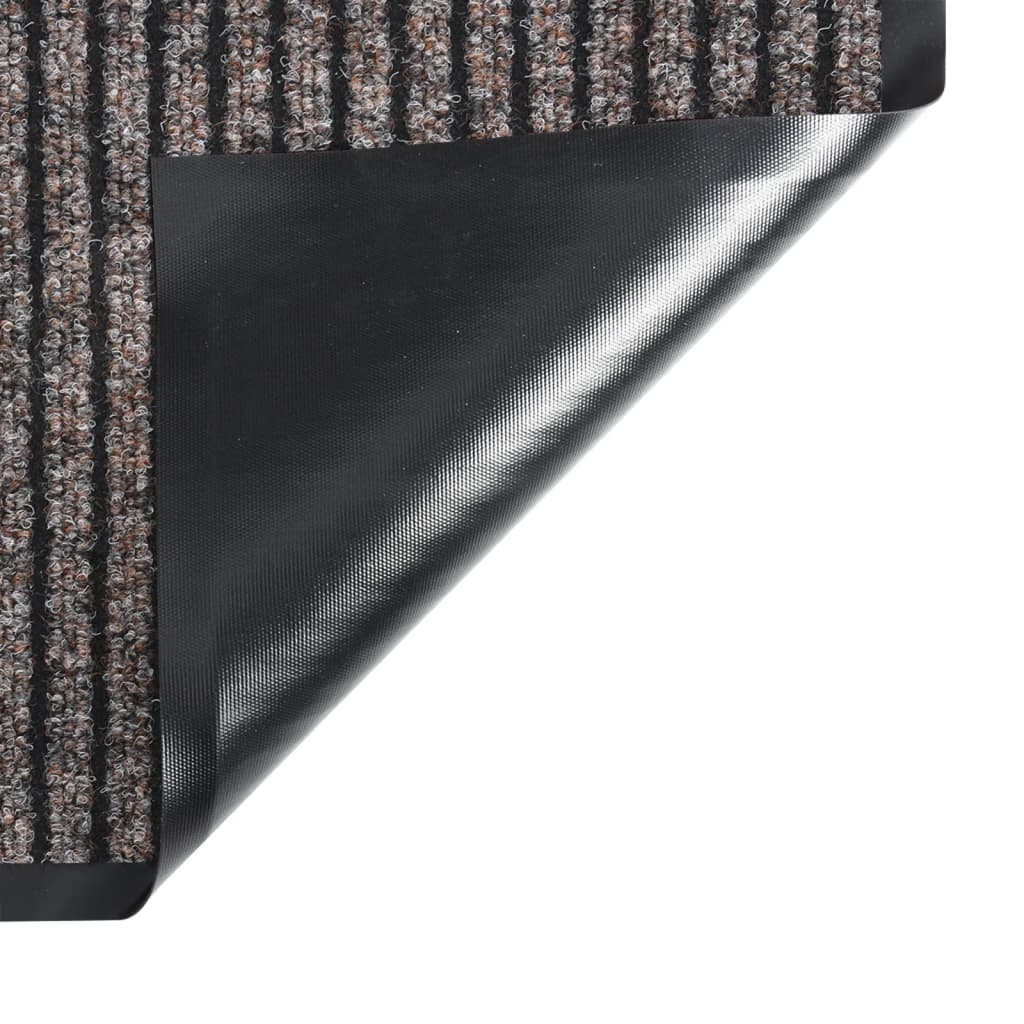 vidaXL Durų kilimėlis, smėlio spalvos, 40x60cm, dryžuotas