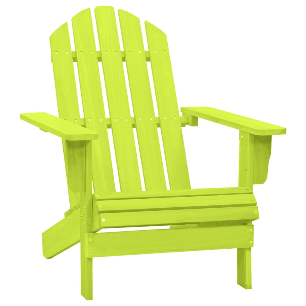 vidaXL Sodo Adirondack kėdė, žalios spalvos, eglės medienos masyvas