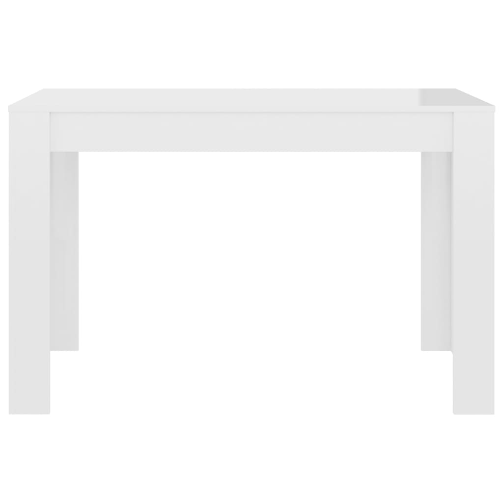 vidaXL Valgomojo stalas, baltos spalvos, 120x60x76cm, apdirbta mediena