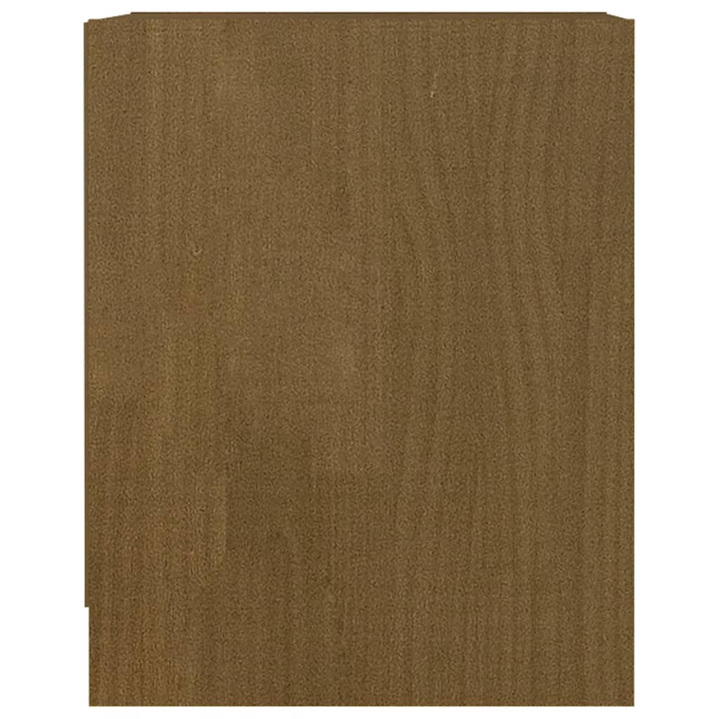 vidaXL Naktinė spintelė, medaus ruda, 35,5x33,5x41,5cm, pušies masyvas