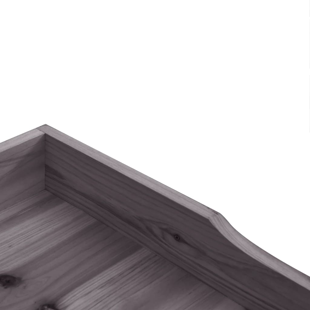 vidaXL Augalų sodinimo stalas su lentyna, pilkas, 78x38x82,5cm, eglė