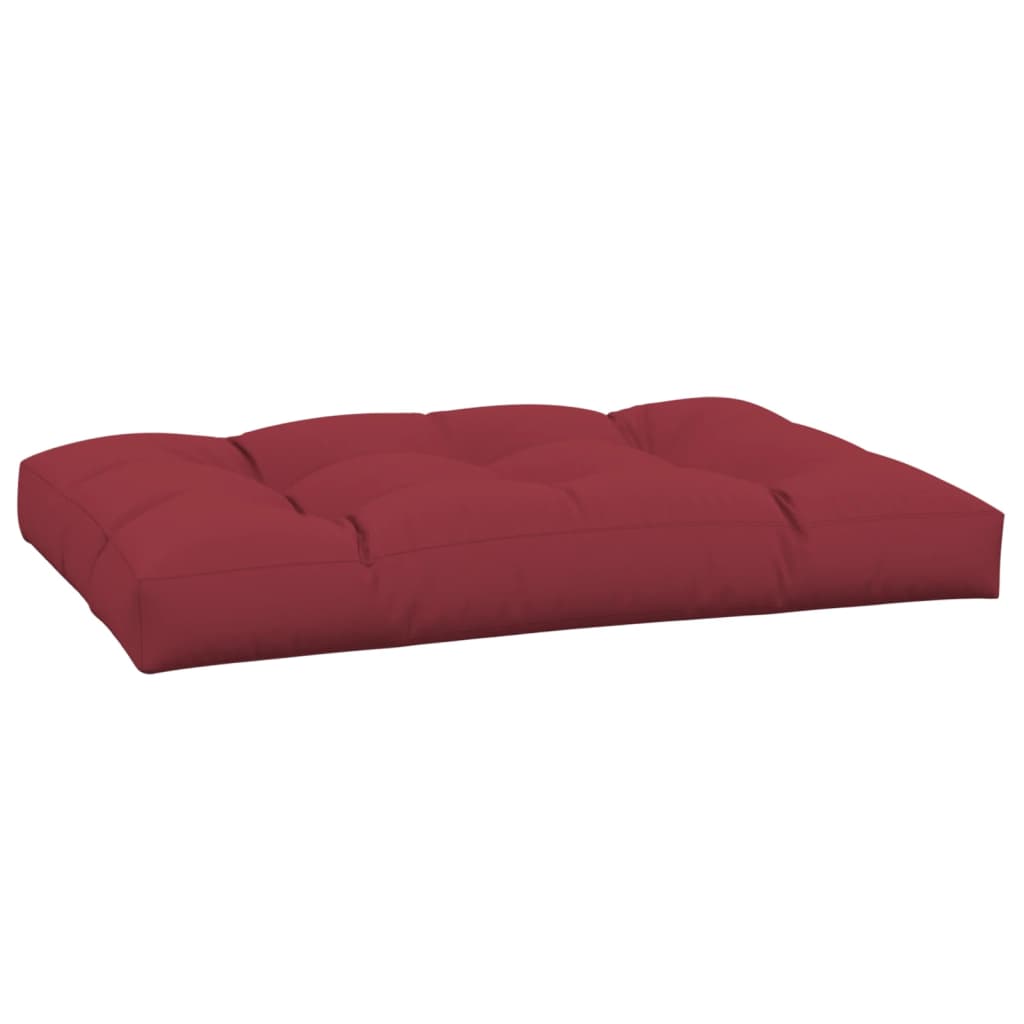 vidaXL Paletės pagalvėlė, raudonojo vyno spalvos, 120x80x12cm, audinys