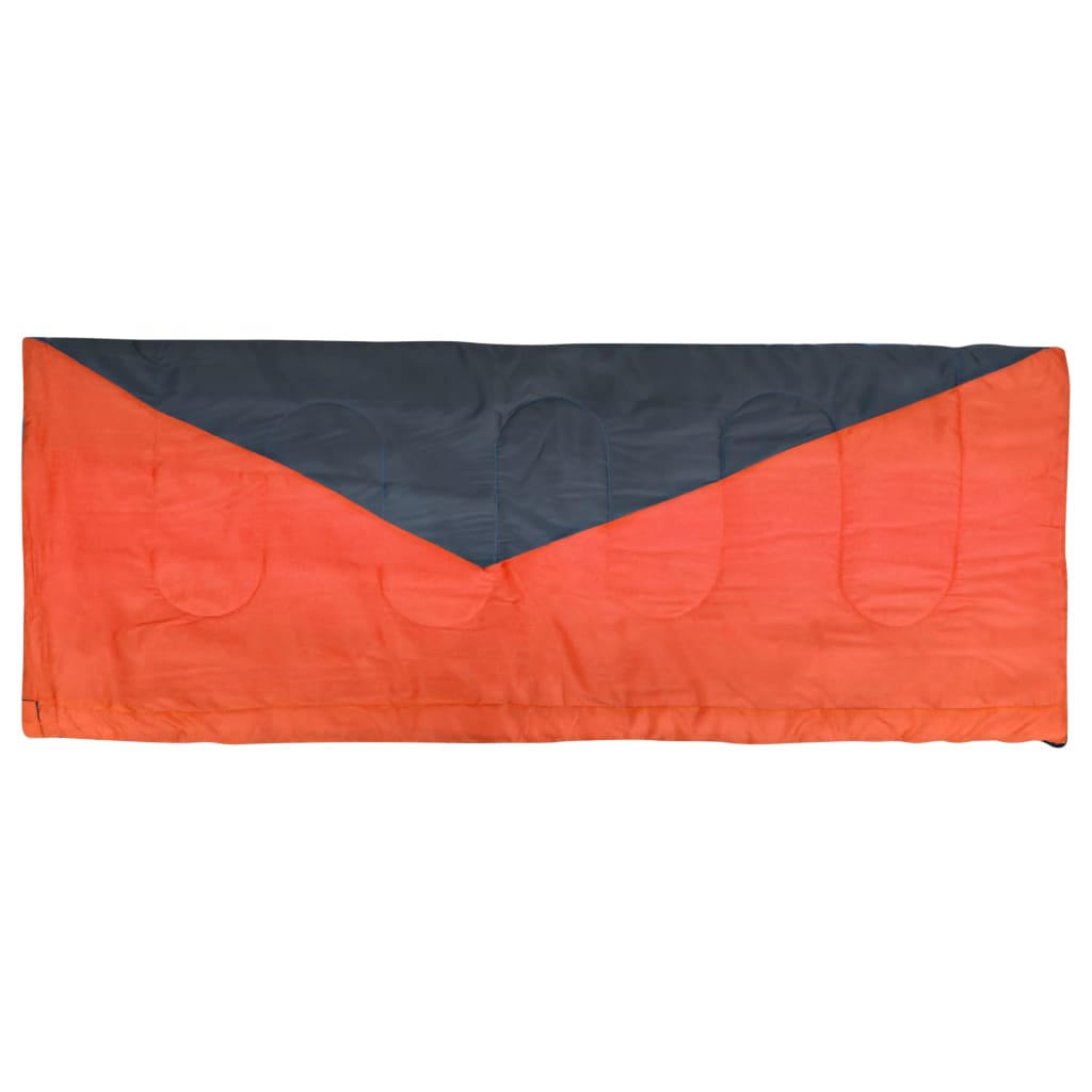 vidaXL Lengvas voko formos miegmaišis, oranžinės spalvos, 1100g, 10°C