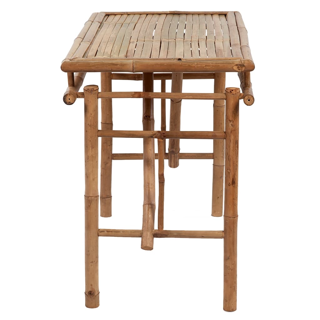 vidaXL Sulankstomas sodo stalas, 115x50x75cm, bambukas