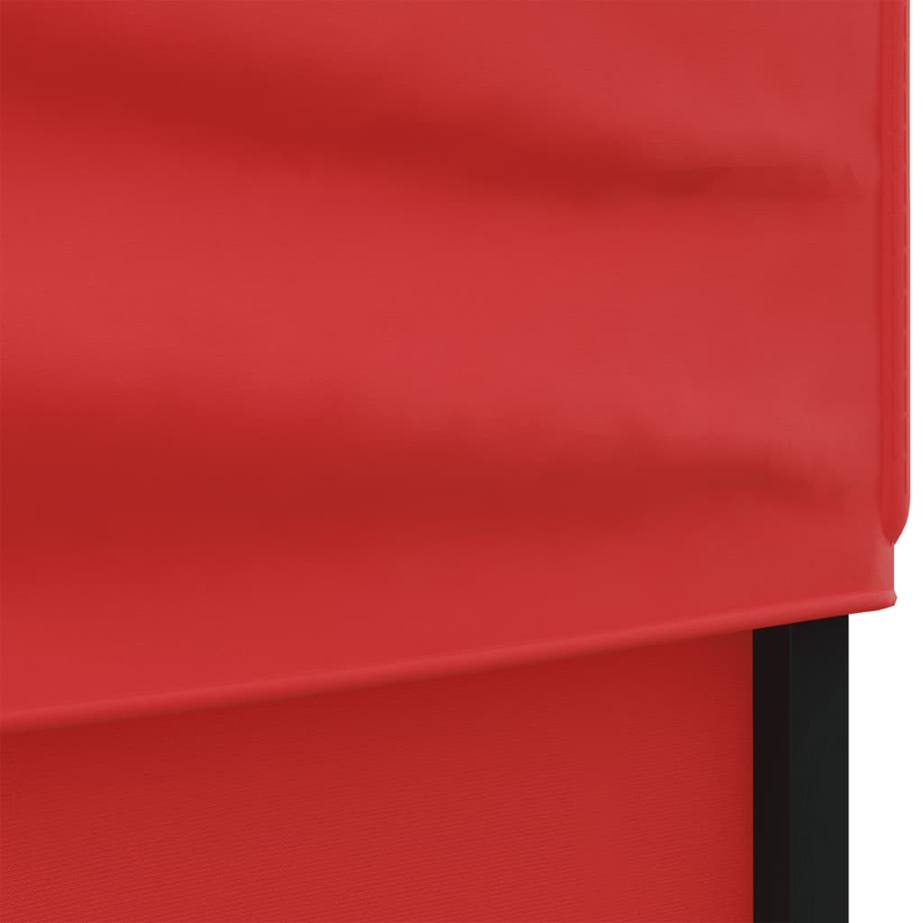 vidaXL Proginė palapinė su šoninėmis sienomis, raudona, 3x6m