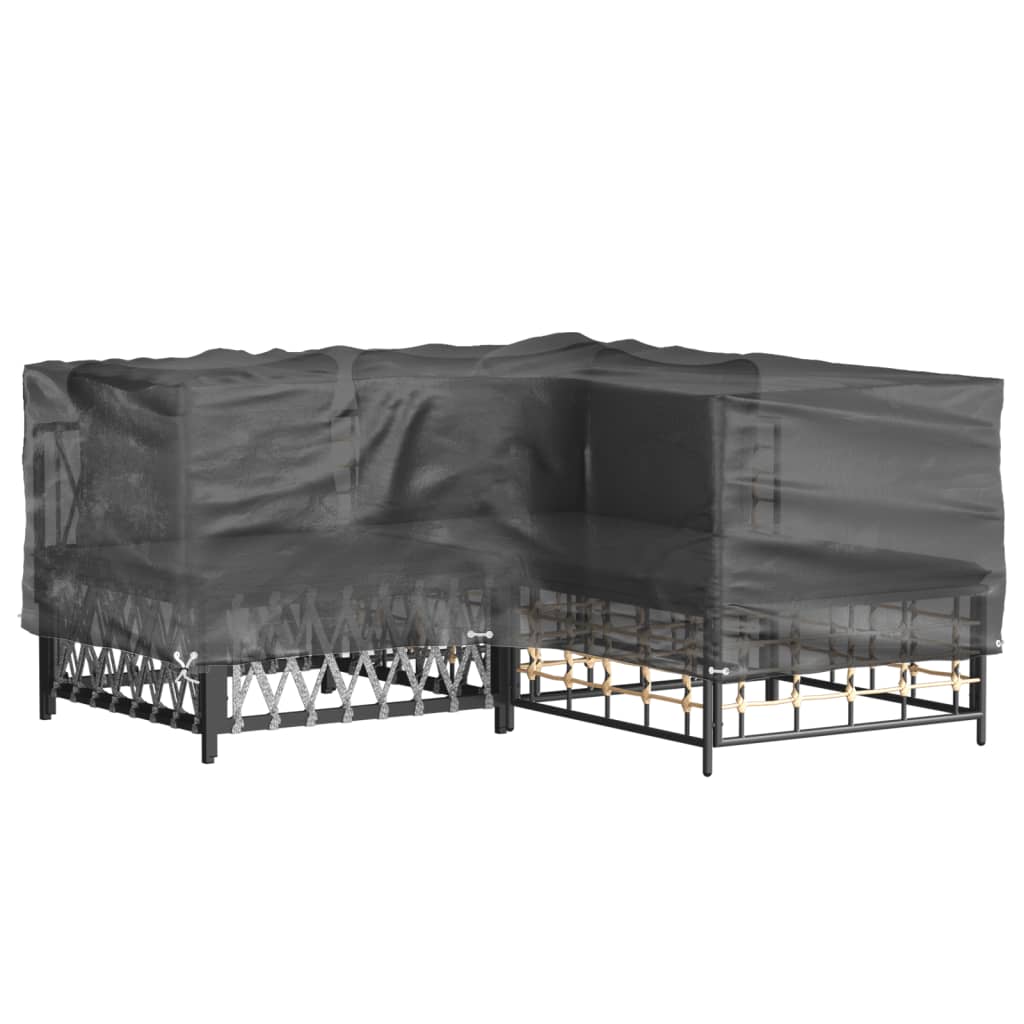 vidaXL Sodo baldų uždangalas, 215x215x70cm, 16 kilpučių, L formos