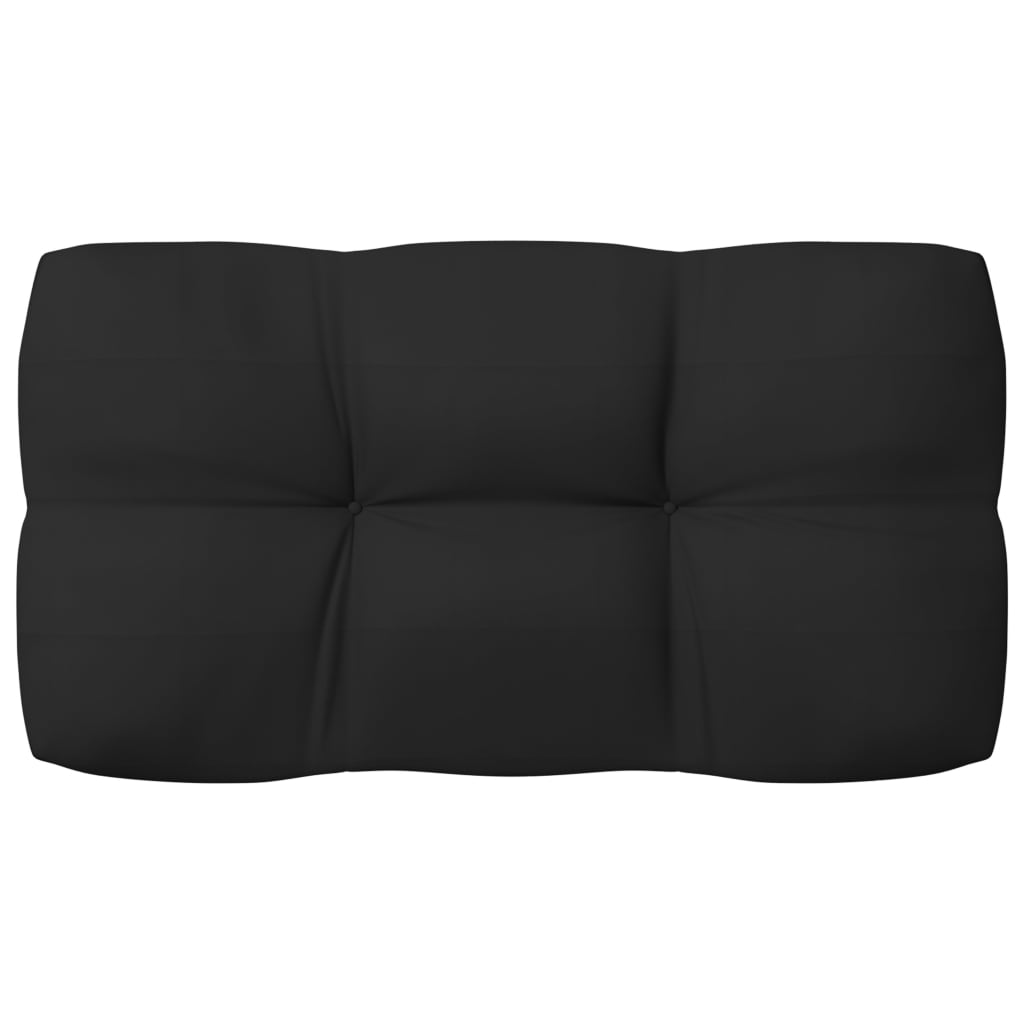 vidaXL Pagalvėlės sofai iš palečių, 7vnt., juodos spalvos