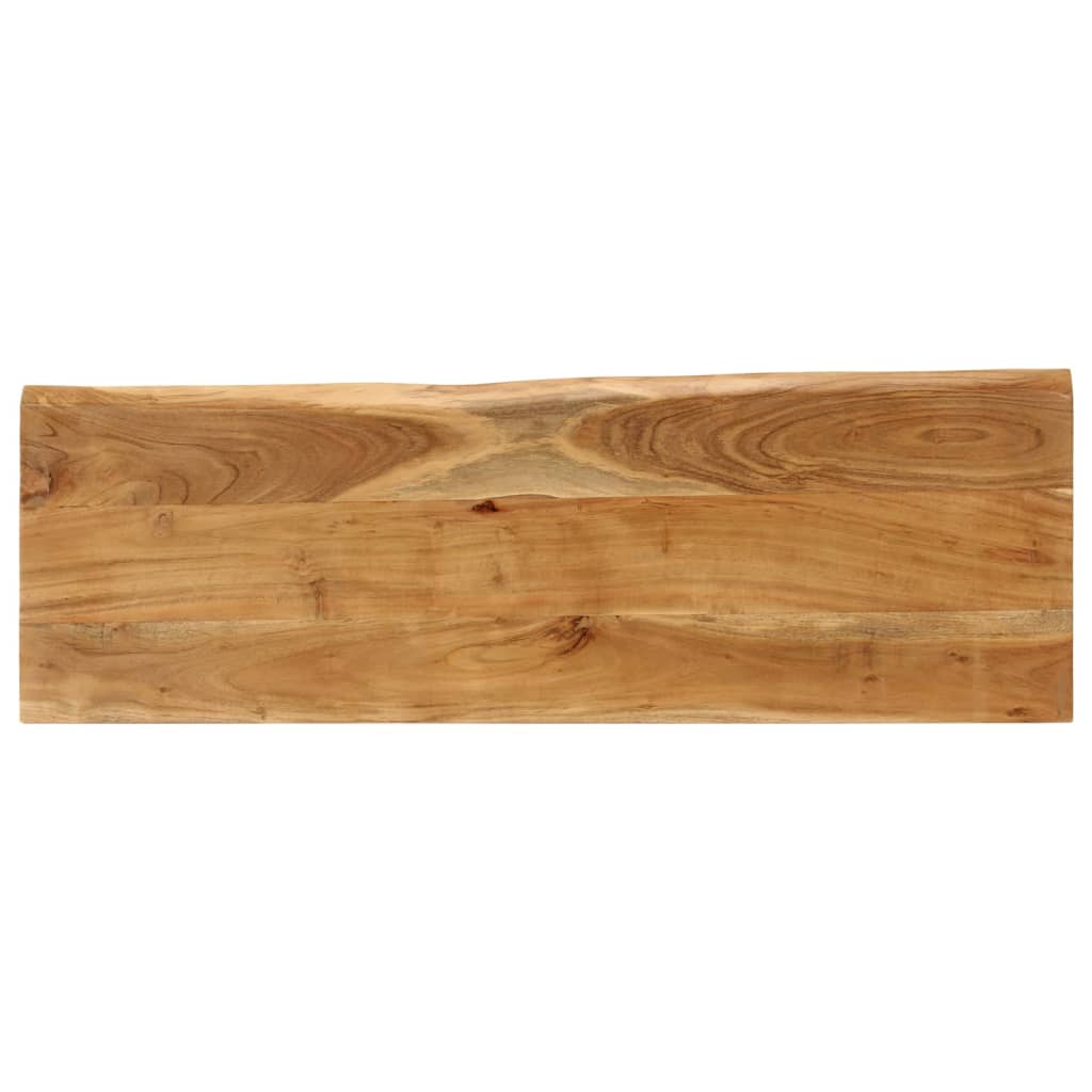vidaXL Suoliukas su gyvu kraštu, 105cm, akacijos medienos masyvas