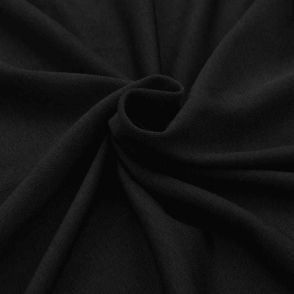 vidaXL Tamprios staltiesės, 2 vnt., 183x76x74 cm, juodos
