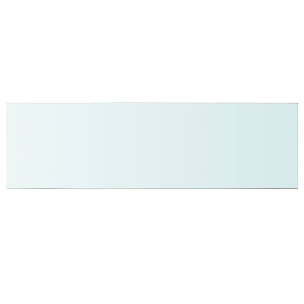 vidaXL Lentynos plokštė, skaidrus stiklas, 100x30 cm