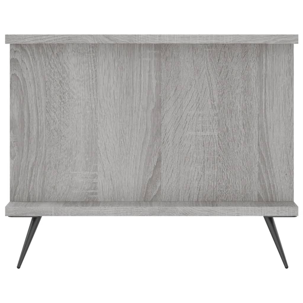 vidaXL Kavos staliukas, pilkas ąžuolo, 90x50x40cm, apdirbta mediena