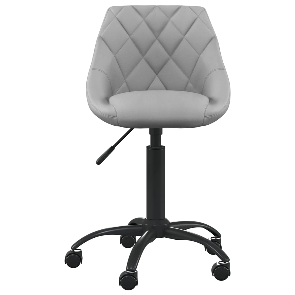 vidaXL Biuro kėdė, šviesiai pilkos spalvos, aksomas (335360)