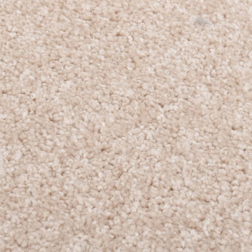 vidaXL Kilimėlis, tamsios smėlio spalvos, 140x200cm, trumpi šereliai