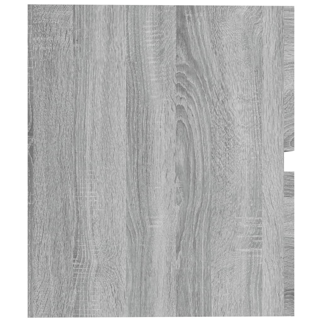 vidaXL Spintelė praustuvui, pilka ąžuolo, 60x38,5x45cm, mediena