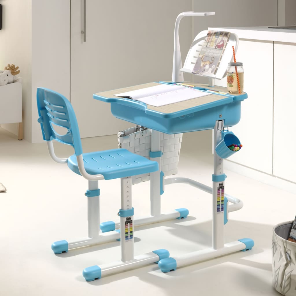 Vipack Rašomasis stalas su kėde Comfortline 301, mėlynas/baltas