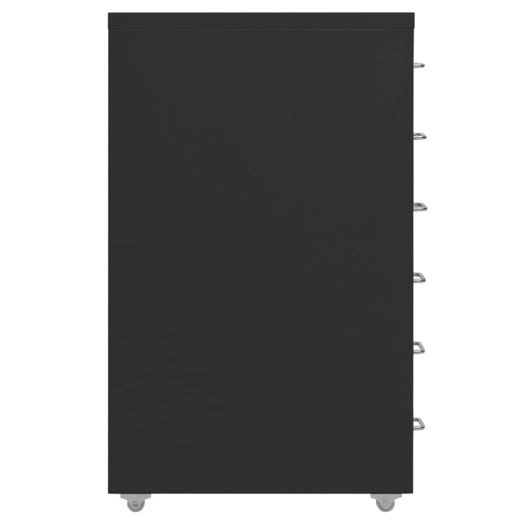 vidaXL Mobili spintelė dokumentams, juoda, 28x41x69cm, metalas
