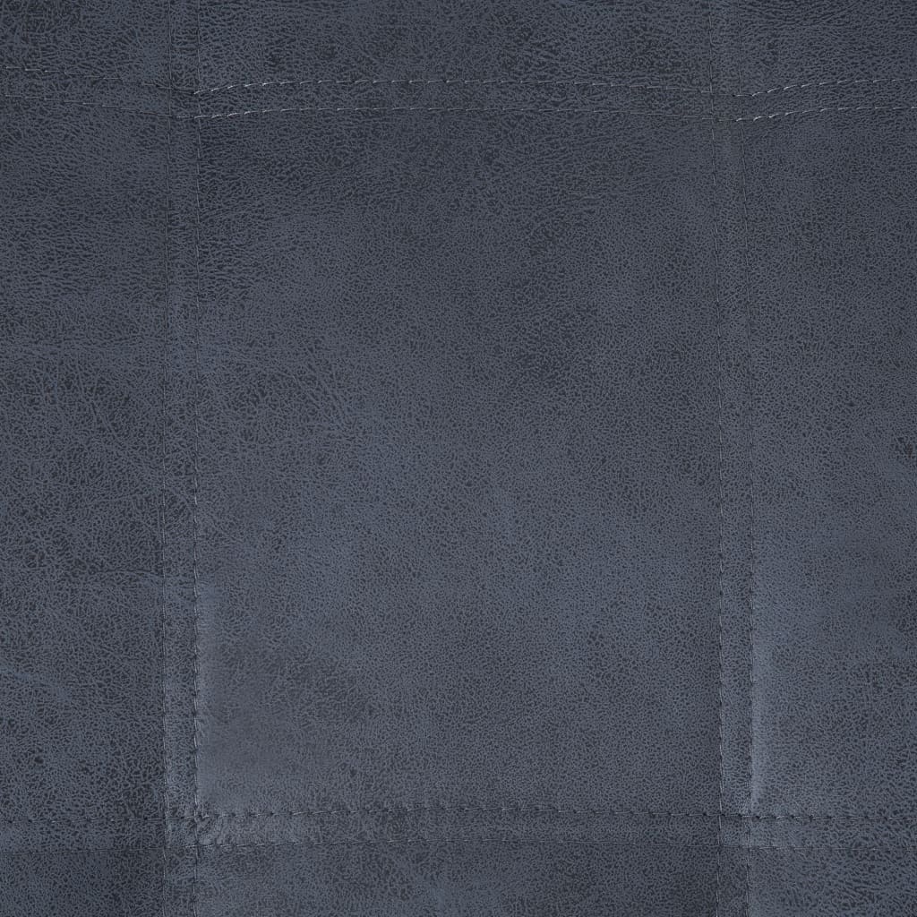 vidaXL Poilsio gultas su pagalve, pilkos spalvos, dirbtinė versta oda