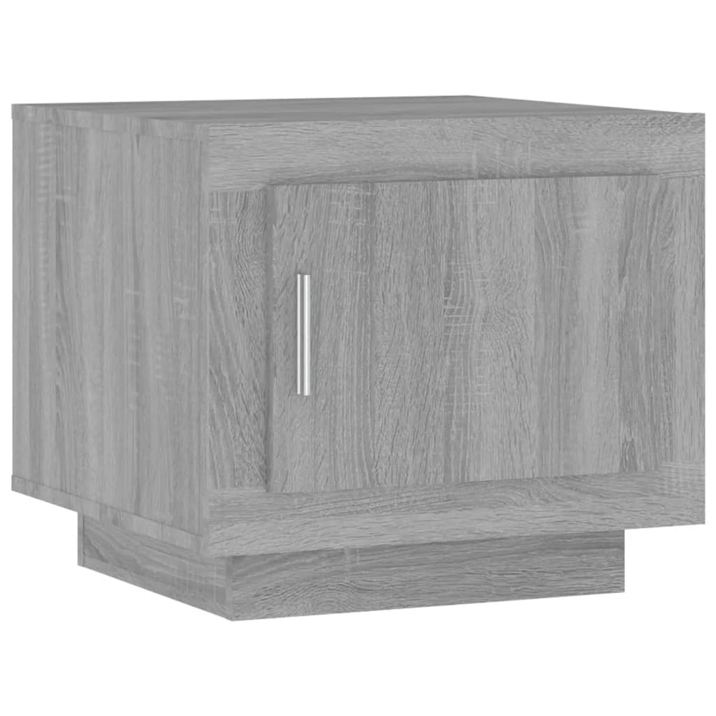 vidaXL Kavos staliukas, pilkas ąžuolo, 51x50x45cm, apdirbta mediena