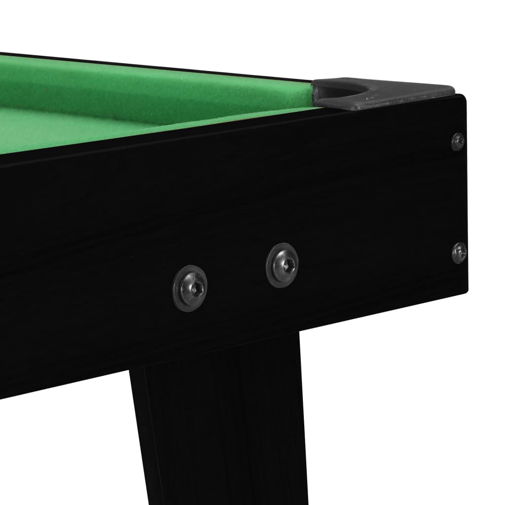 vidaXL Mažas biliardo stalas, juodas ir žalias, 92x52x19cm, 3 pėdos