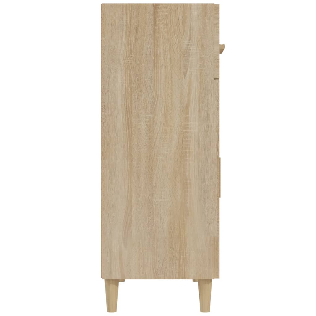 vidaXL Šoninė spintelė, ąžuolo spalvos, 69,5x34x89cm, apdirbta mediena