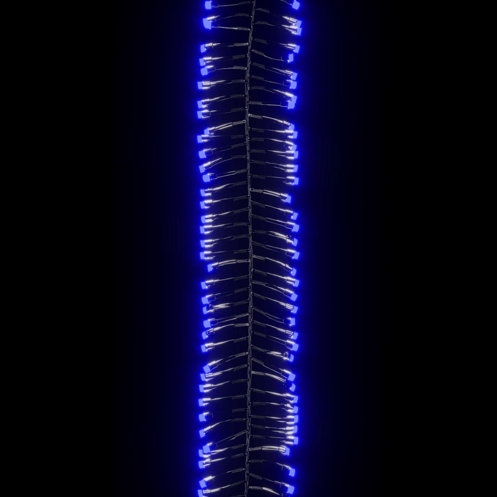 vidaXL LED lempučių girlianda, 7,4m, PVC, 400 mėlynų LED, tanki
