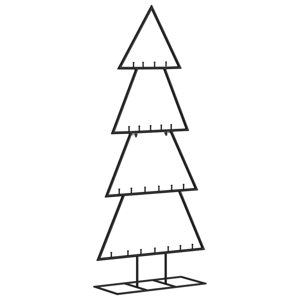vidaXL Metalinė Kalėdų eglutė, juodos spalvos, 125cm