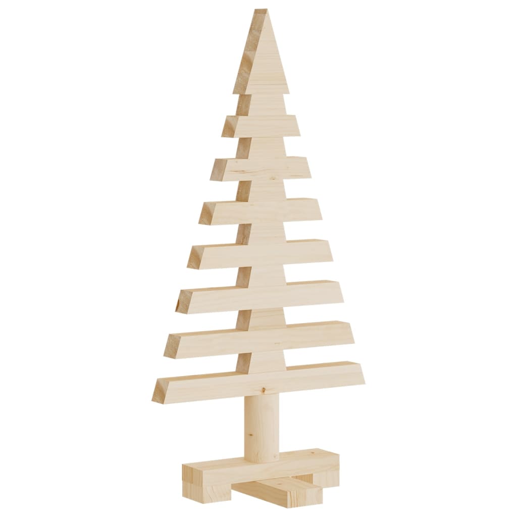 vidaXL Medinė Kalėdų eglutė, 60 cm, pušies medienos masyvas