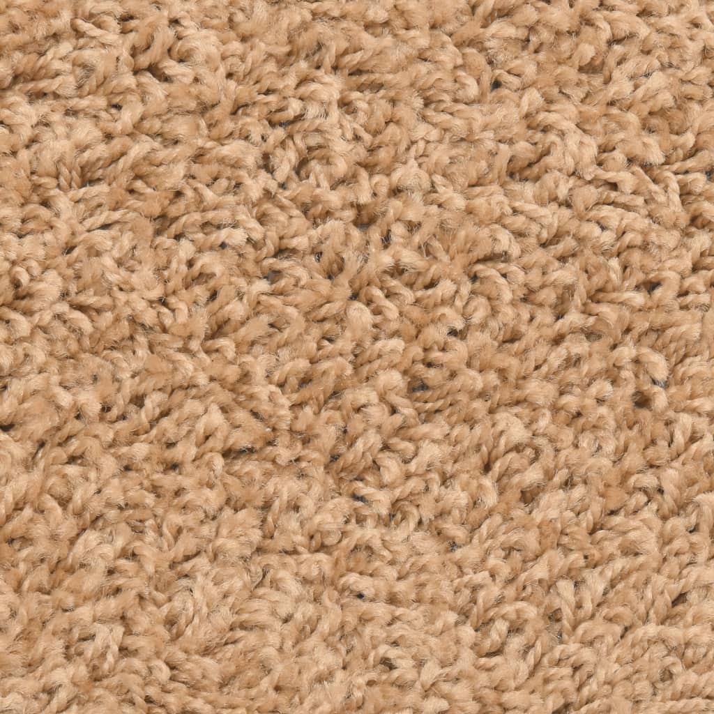 vidaXL Laiptų kilimėliai, 15vnt., smėlio spalvos, 56x17x3cm