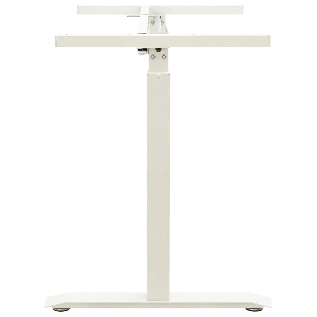 vidaXL Reguliuojamo aukščio stovimo rašomojo stalo rėmas, baltas