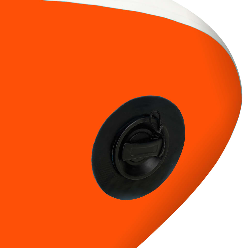 vidaXL Pripučiamos irklentės rinkinys, oranžinės spalvos, 320x76x15cm